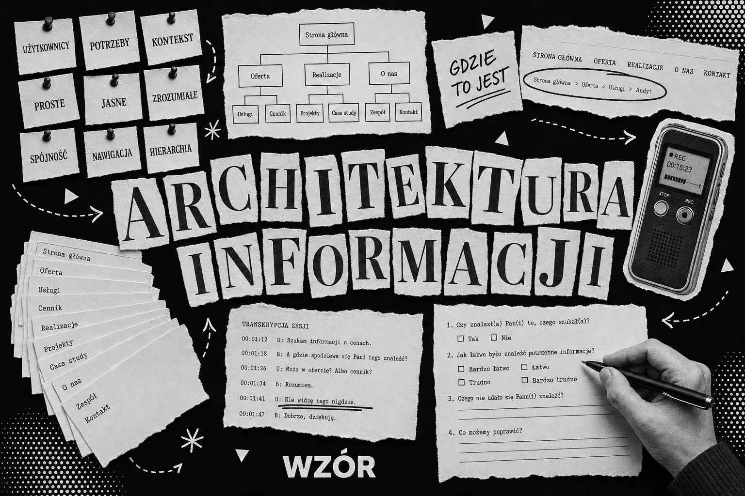 Architektura informacji UX - checklista