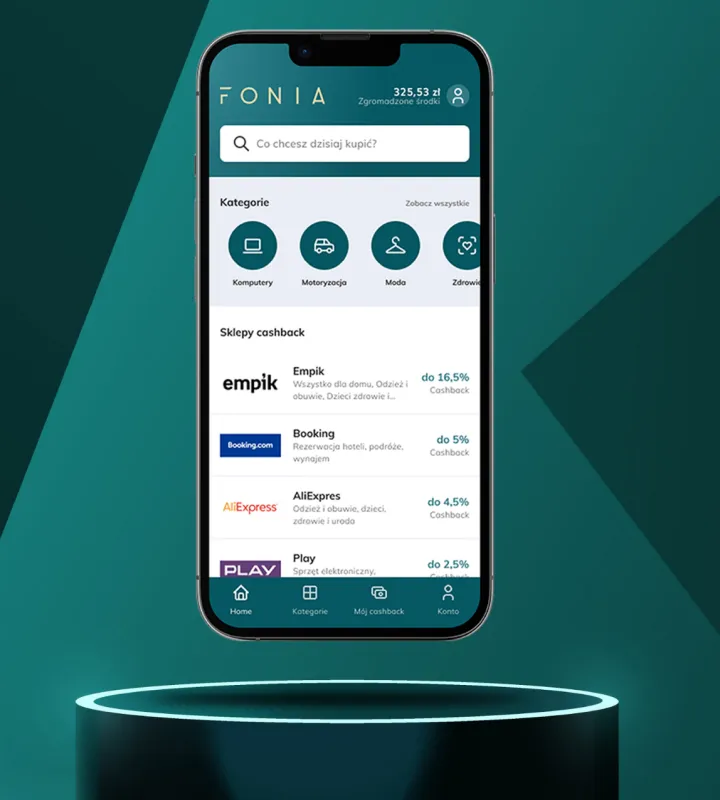 Fonia - aplikacja cashback