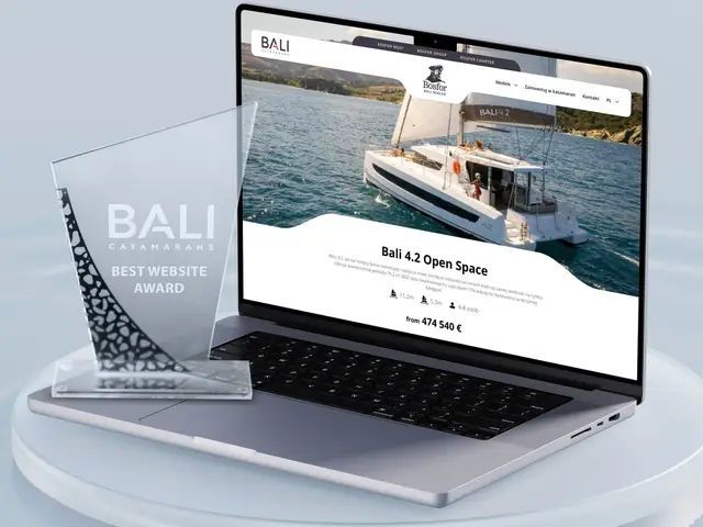 Bosfor Group - czarter jachtów, projekt UX/UI na tablecie.