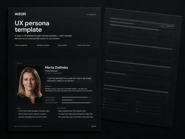 UX persona template