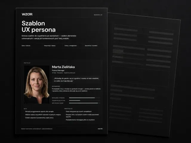 Szablon UX persona