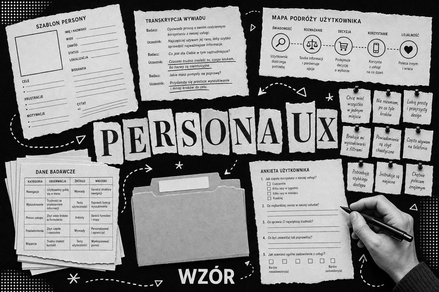 UX persona - szablon do pobrania